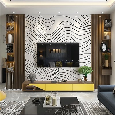 Il rapporto tra la lunghezza del mobile TV e la parete di fondo della TV